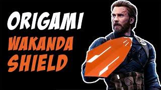 Easy Origami wakanda shield - Captain America wakandan shield