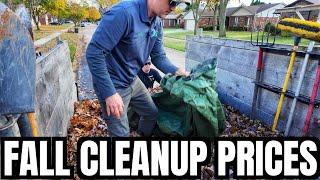 How Much to Charge for Fall Cleanup in 2024?