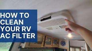 Cleaning the RV Air Filter on Dometic Air Conditioner | R-pod 192 | Soles of My Traveling Shoes