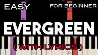 EVERGREEN ( LYRICS ) - BARBRA STREISAND | SLOW & EASY PIANO