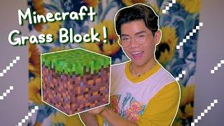 I Made A Minecraft Grass Block in REAL LIFE!