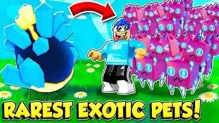 I Hatched THE RAREST NEW EXOTIC PETS In Tapping Legends X! (Roblox)