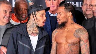 Gervonta Davis STEPS TO Lamont Roach during INTENSE WEIGH IN FACE OFF!