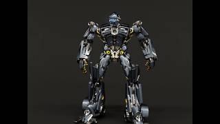 Blender Transformers animation and render test