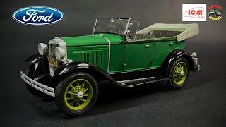 ICM plastic model kits  Ford Model A Standard Phaeton 1930s @ICMplasticmodelkits