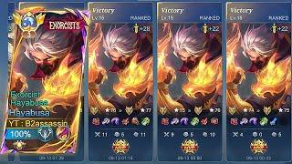 GLOBAL HAYABUSA WINSTREA PUSH MYTHICAL IMMORTAL |TOP GLOBAL HAYABUSA -Mobile Legends