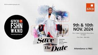 Join us now for Day 2 of the GTCO Fashion Weekend 2024 in Lagos, Nigeria!