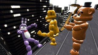 Garry's Mod not ordinary ragdolls/ epic fails  [ Freddy, Bonie & Golden Freddy ]