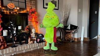 The Home Depot Gemmy Industries 2024 The Grinch 4ft Christmas Animatronic Unboxing & Demo