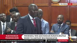 K24 TV LIVE| Gachagua Impeachment Case