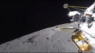 Private lunar lander may have fallen over while touching down near the moon’s south pole