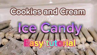 Cookies and Cream Ice candy Easy tutorial using Injoy Milktea