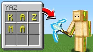 YAZDIĞIM HER ŞEY OYUNA GELİYOR! - Minecraft