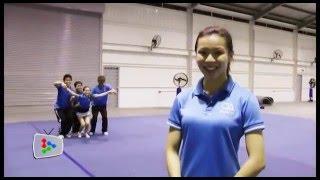 Learn to Cheer Episode 6 - Full around mount with front flip dismount