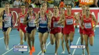 Arturo Casado. Campeón de Europa de 1500 en los Europeos de Atletismo. Barcelona 2010.