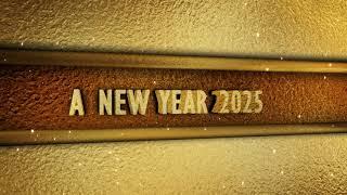 Happy New Year 2025 Golden Effect Greetings in a Stylish New Look