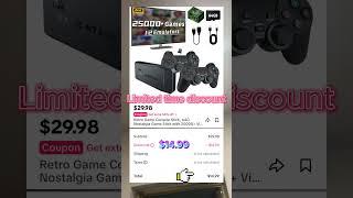 Relive the golden era: 64gb retro console with 20,000+ games, 4k hd & wireless fun