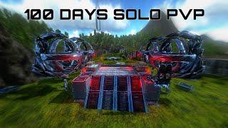 I Survived 100 Days Solo PvP Ark Mobile | Upgraiding Base + Raiding [Full Seasion Wipe]