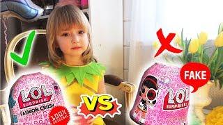 Распаковка ОРИГИНАЛ LOL FASHION CRUSH SURPRISE 4 series UNDER WRAPS VS  ЛОЛ Surprise BLIND BAGS FAKE