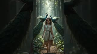 A barefoot girl named Tani wanders through a dense forest, wearing tattered old clothes