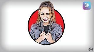 Cartoon Portrait Logo | PicsArt Editing Tutorial