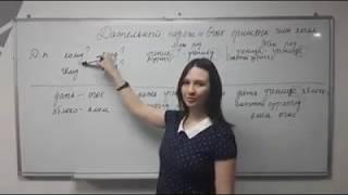 Орос хэлний хичээл. РКИ. Дательный падеж. Русский язык как иностранный.