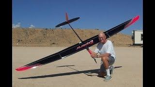 F5J Explorer RC sailplane over Hesperia