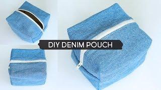 DIY Denim Box Pouch