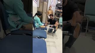 Fitting artificial above knee prosthesis leg / #hassanzarar #prostheticlimb #shortsfeed #artificial