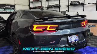 2019-23 Camaro Smoked Sequential LED + RGB Tail Lights | LT/RS/SS/LT1/ZL1 | Nextgenspeed.com