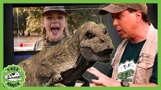 GIANT Dino Hunt - Enter The T-Rex Matrix |  T-Rex Ranch Dinosaur Videos