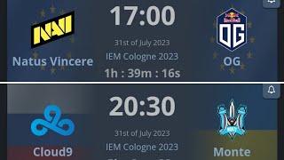 NAVI vs OG , CLOUD9 vs MONTE | ОБЗОР И ПРОГНОЗ НА МАТЧИ #iemcologne