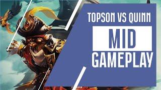 TOPSON VS QUINN | PANGOLIER VS DAZZLE MID | DOTA 2 PRO | DOTA 2 7.34C | NEW META | TOPSON DOTA 2