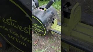PINKY FINGER VS WOOD SPLITTER-GUESS WHO WON? #kineticwoodsplitter #woodsplitter #woodsplitting