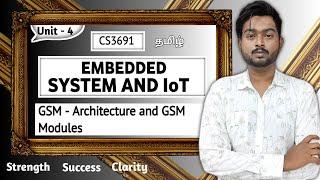 GSM Modules in Tamil | GSM Architecture in Tamil | Embedded Systems and IoT in Tamil | CS3691