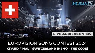 Eurovision 2024 - Grand Final Live Show:  Switzerland, Nemo - The Code (Audience view)