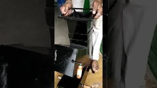 dual stove with blower fan assembly fitting method