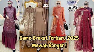 MODEL GAMIS BROKAT 2025 TERBARU MEWAH CAKEP UNTUK KONDANGAN