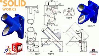 Solidworks Tutorial || Flag pole Advanced Tutorial