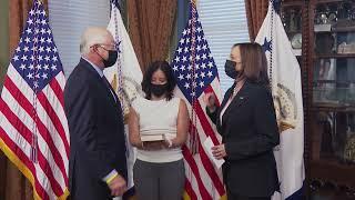 Vice President Harris Ceremonially Swears In Ken Salazar as Ambassador to Mexico