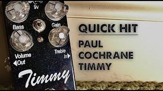 Quick Hit: Paul Cochrane Timmy