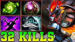 32 Kills QOP Dota 2 Mid Lane Beast - Best Queen Of Pain Dota 2 Pro Gameplay Guide Build 7.37