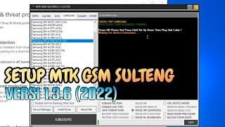 SETUP MTK GSM SULTENG V1.3.6 | WIN 10 / WIN 11 (64BIT)