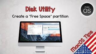 Create a "free space" partition on Mac OSX