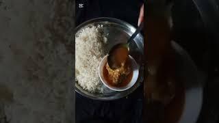 Today's Lunch Thali .Rice and fish Curry  with Salad. #foryou #youtubeshorts #youtubechannel