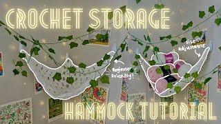 how to: crochet storage hammock | beginner friendly