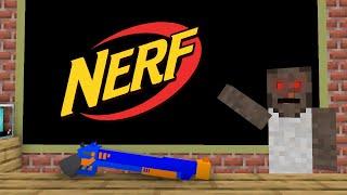 Minecraft Mobs: NERF HORROR Challenge - Minecraft Animation