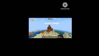 village into bioms #minecraft #pranay gaming shorts