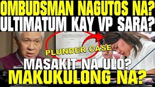 KAKAPASOK LANG! VP SARA MAY ULTIMATUM NA? OMBUDSMAN NAGUTOS NA! MAKUKULONG NA SA PLUNDER?