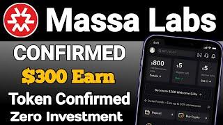 $300 Massa Labs Free || Today New Crypto Airdrop || Testnet Airdrop  | Free Earn CryptoCurrency